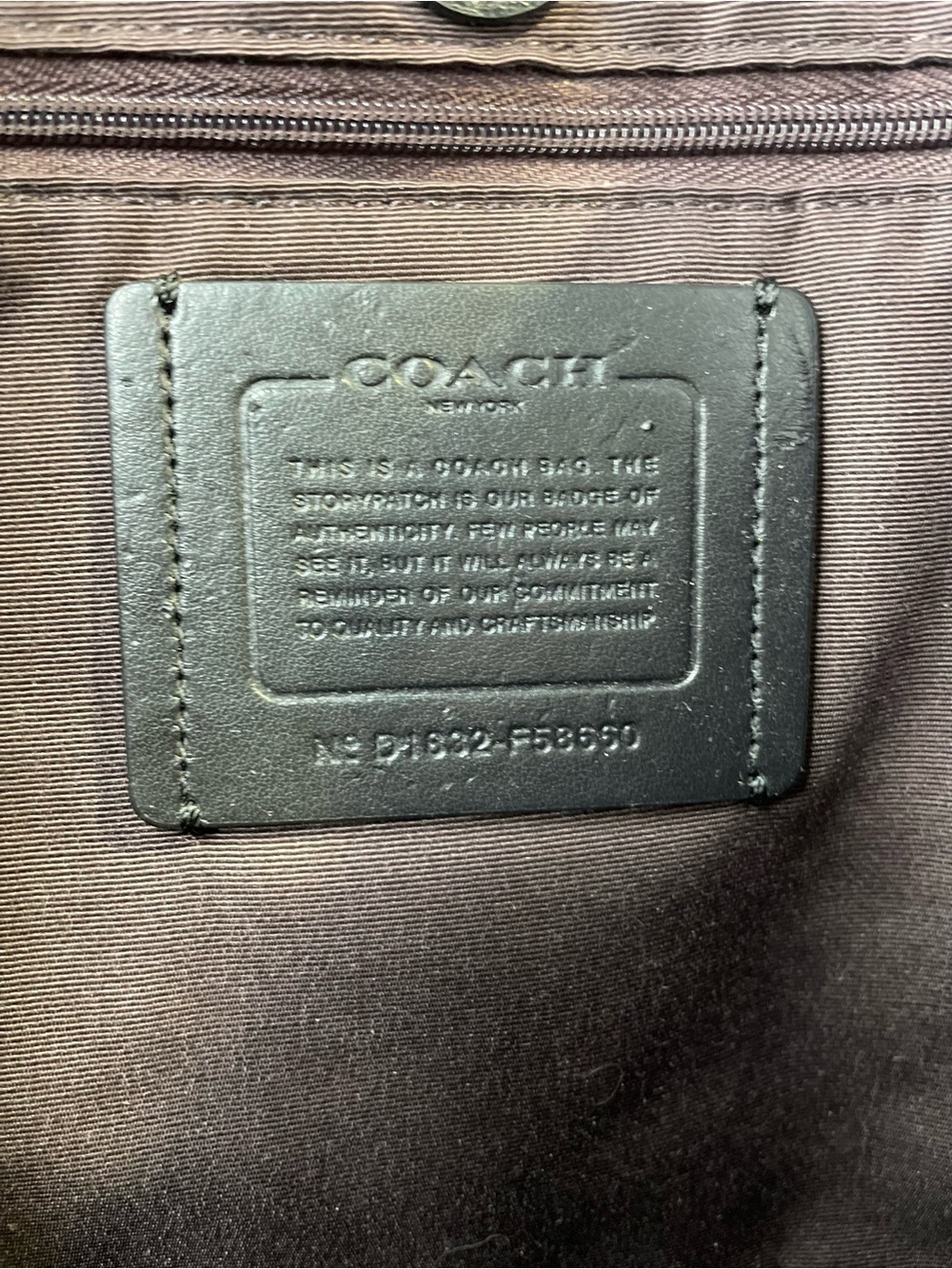 Coach NWT Derby Tote pebbled leather - Picture 3 of 11